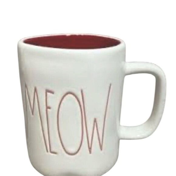 Rae Dunn Artisan Collection Meow Mug Ceramic 12 Oz Dishwasher & Microwave Safe R - Picture 2 of 5